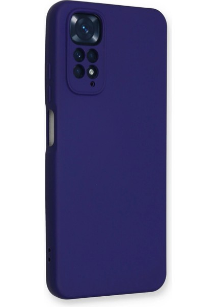 Xiaomi Redmi Note 11 Kılıf Nano Içi Kadife Silikon - Mor Bstmy