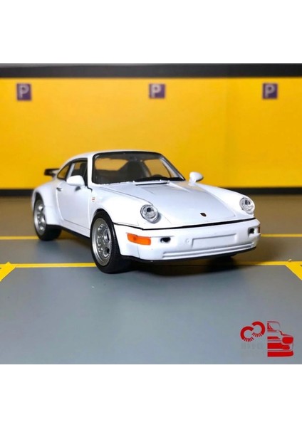 Porsche 911 Turbo 1/36 Ölçek *c&c Model Garage* Çek Bırak Diecast Metal Model Oyuncak Araba