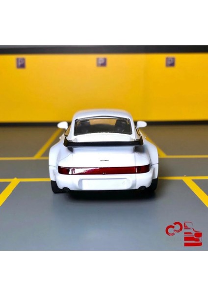 Porsche 911 Turbo 1/36 Ölçek *c&c Model Garage* Çek Bırak Diecast Metal Model Oyuncak Araba