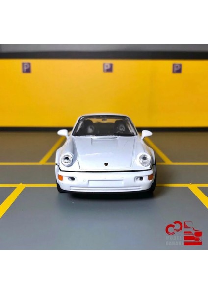Porsche 911 Turbo 1/36 Ölçek *c&c Model Garage* Çek Bırak Diecast Metal Model Oyuncak Araba