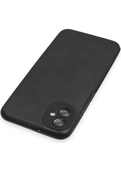 Samsung Galaxy A04E Kılıf Loop Deri Silikon - Siyah Bstmy
