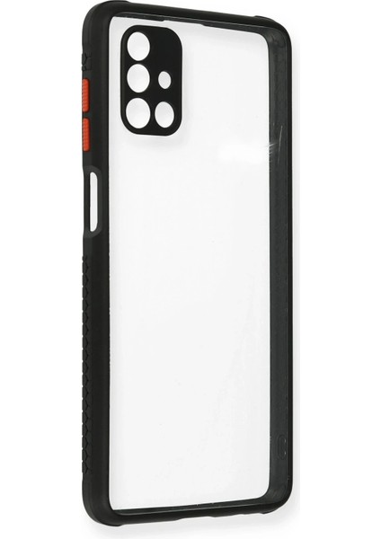 Samsung Galaxy M51 Kılıf Miami Şeffaf Silikon - Siyah Bstmy
