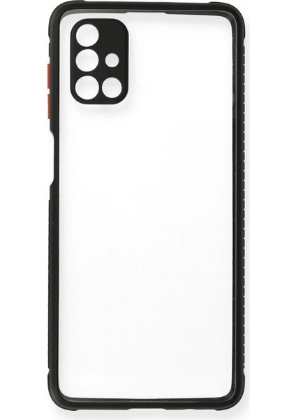 Samsung Galaxy M51 Kılıf Miami Şeffaf Silikon - Siyah Bstmy