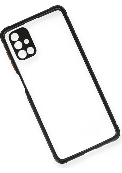 Samsung Galaxy M51 Kılıf Miami Şeffaf Silikon - Siyah Bstmy