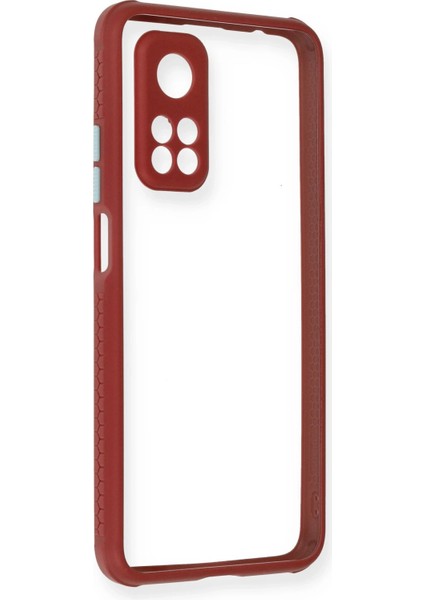 Xiaomi Mi 10T Pro Kılıf Miami Şeffaf Silikon - Fuşya Bstmy
