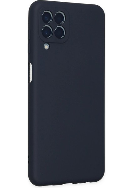 Samsung Galaxy M33 Kılıf Nano Içi Kadife Silikon - Lacivert Bstmy