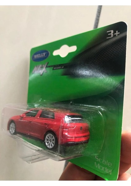 Golf 8 Gti 1/64 Ölçek Welly Diecast Metal Model Araba Oyuncak Araba