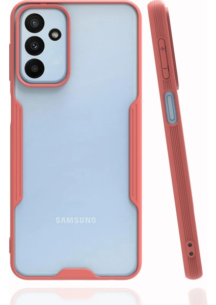 Samsung Galaxy M23 Kılıf Platin Silikon - Pembe Bstmy