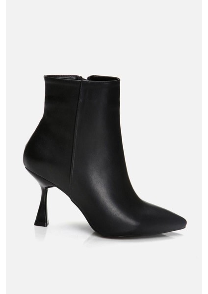 Siyah Kadın Topuklu Bot