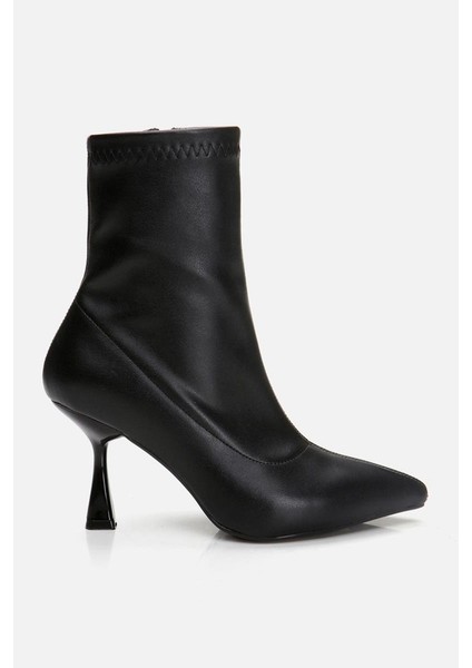Siyah Kadın Topuklu Bot