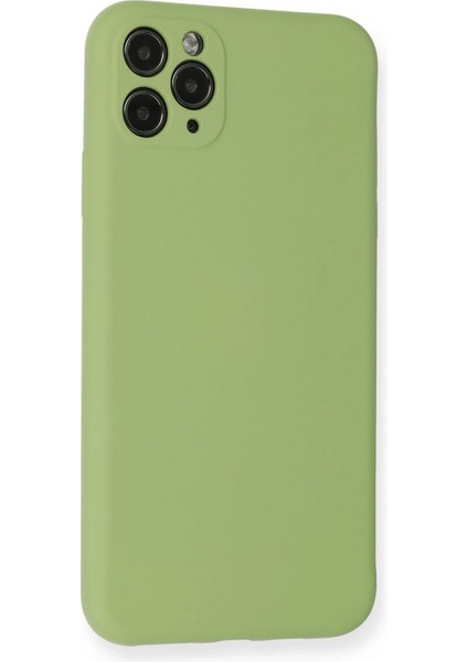 Iphone 11 Pro Max Kılıf Nano Içi Kadife Silikon- Yeşil Bstmy