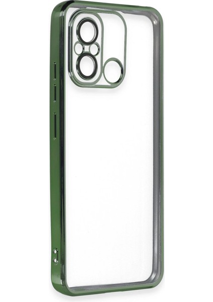 Xiaomi Redmi 12C Kılıf Razer Lensli Silikon - Yeşil Bstmy