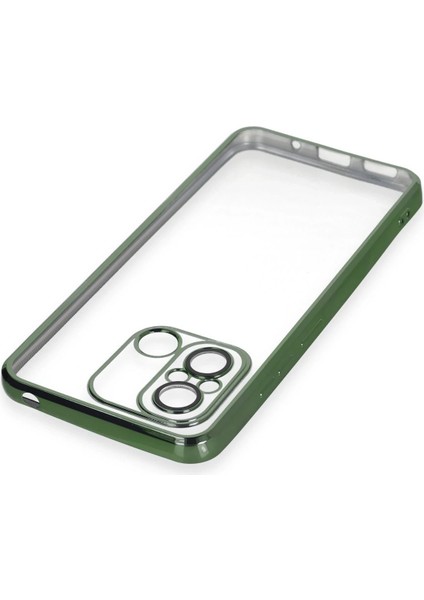 Xiaomi Redmi 12C Kılıf Razer Lensli Silikon - Yeşil Bstmy