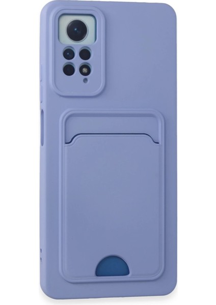 Xiaomi Redmi Note 11 Pro Kılıf Kelvin Kartvizitli Silikon - Lila Bstmy