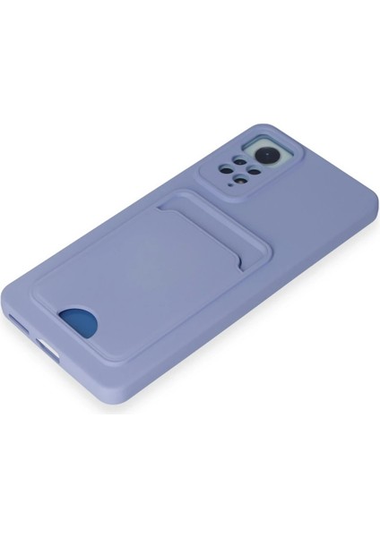 Xiaomi Redmi Note 11 Pro Kılıf Kelvin Kartvizitli Silikon - Lila Bstmy