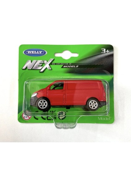 Volkswagen Transporter T6 Van 1/64 Ölçek Welly Diecast Metal Model Araba Oyuncak Araba