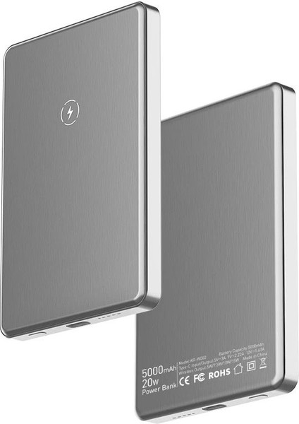 Apple iPhone ve Samsung Uyumlu Magsafe Slim Dijital Göstergeli 5000 Mah Hızlı Şarj Powerbank fırsatları