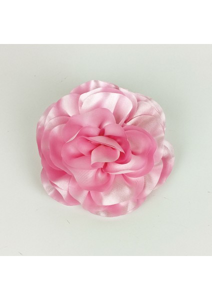 El Yapımı Büyük Pembe Saten Gül Klipsli Toka indirimleri
