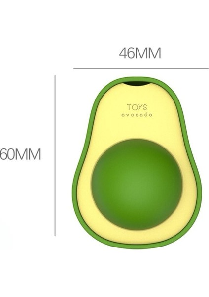 Avokado Kedi Çimi Kedi Oyuncağı Yalama Topu Doğal Kedi Nanesi 360 Derece Dönen Top