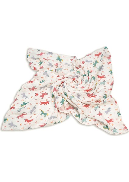Müslin Örtü ve Pike Pamuk 120X120CM-UNICORN
