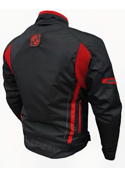 Xspeed Zeus 4 Mevsimlik Korumalı Motosiklet Montu Yeni Sezon Siyah Kırmızı fiyatları