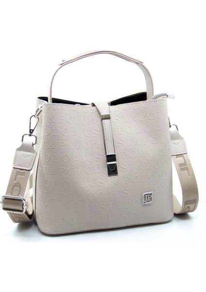 Kadın Krem Taba 3 Bölmeli Orta Boy Omuz Çantası ve Cüzdanı Kombin MH4002MH fırsatları