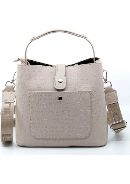 Kadın Krem Taba 3 Bölmeli Orta Boy Omuz Çantası ve Cüzdanı Kombin MH4002MH indirimleri