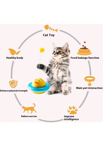 Mama Atıcı Hacıyatmaz Ördek Kedi Oyuncağı