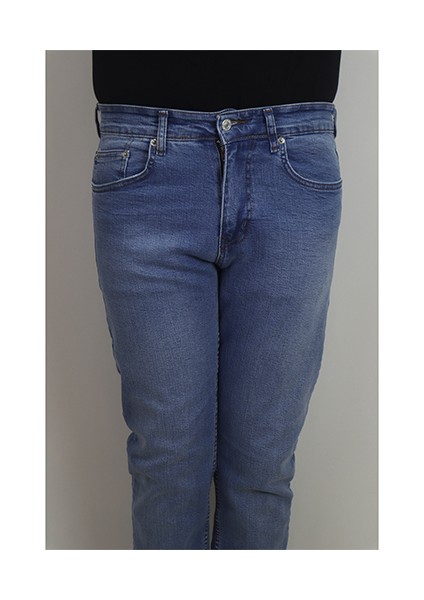Fistan Store Erkek Açık Mavi Yüksek Bel Rahat Kesim Boru Paça Jean Pantolon fiyatları