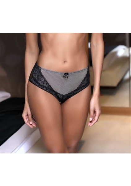 Moonlight 3184 Siyah Dantel Detaylı Slip
