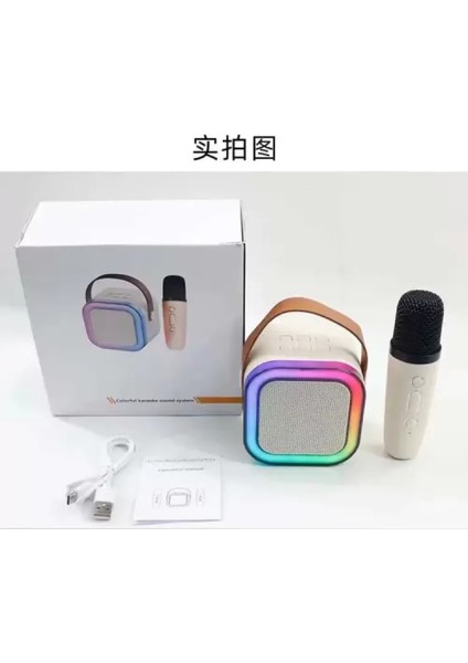 Karaoke Mikrofon Hoparlör Seti Bluetooth Profesyonel Ses Efektli 6 Saat Kesintisiz Kullanım 20W indirimleri