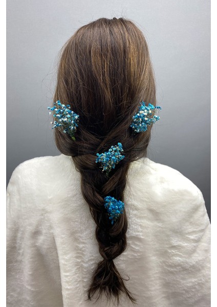 Şoklanmış Doğal Cipsolu Firketeli Saç Aksesuarı 5 Adet