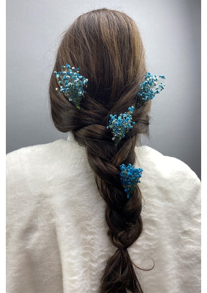 Şoklanmış Doğal Cipsolu Firketeli Saç Aksesuarı 5 Adet modelleri