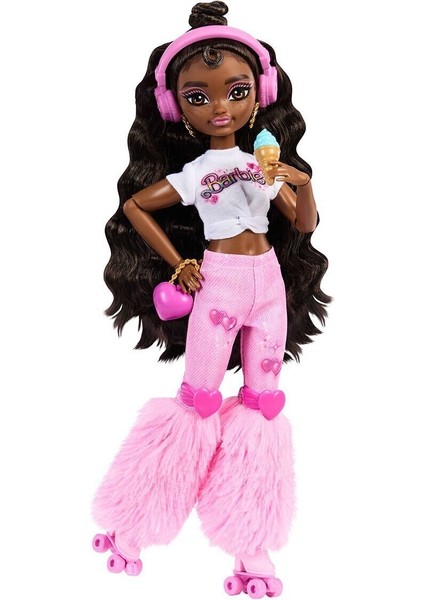 JFX97 Brooklyn-Barbie Dream Besties Paten Partisi Brooklyn Bebek ve Aksesuarları
