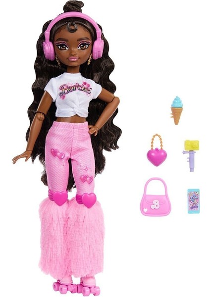 JFX97 Brooklyn-Barbie Dream Besties Paten Partisi Brooklyn Bebek ve Aksesuarları