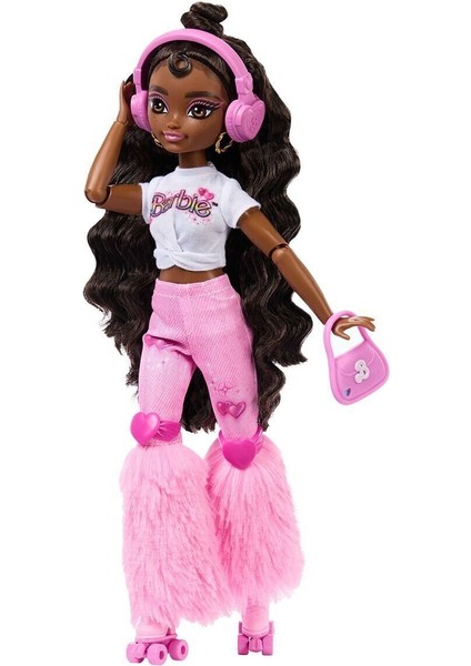 JFX97 Brooklyn-Barbie Dream Besties Paten Partisi Brooklyn Bebek ve Aksesuarları