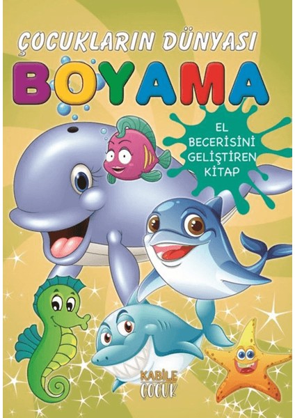 Çocukların Dünyası Boyama Kitabı 9 – Deniz Canlıları