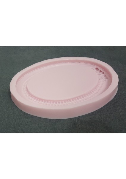 17,5cm Resimlik Çerçeve Silikon Kalıp K-343, Polyester Taş Tozu Alçı Kalıbı