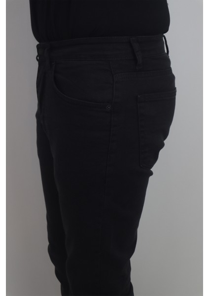Fistan Store Erkek Siyah Normal Bel Dar Kesim Boru Paça Jean Pantolon modelleri