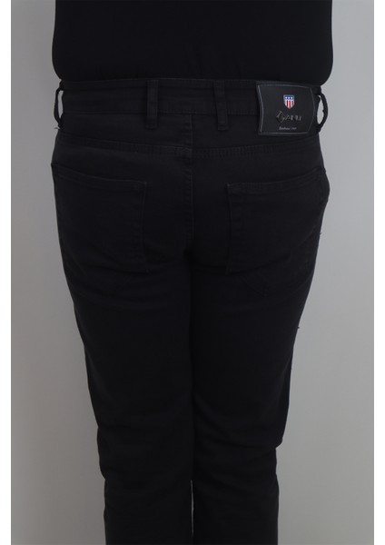 Fistan Store Erkek Siyah Normal Bel Dar Kesim Boru Paça Jean Pantolon indirimleri