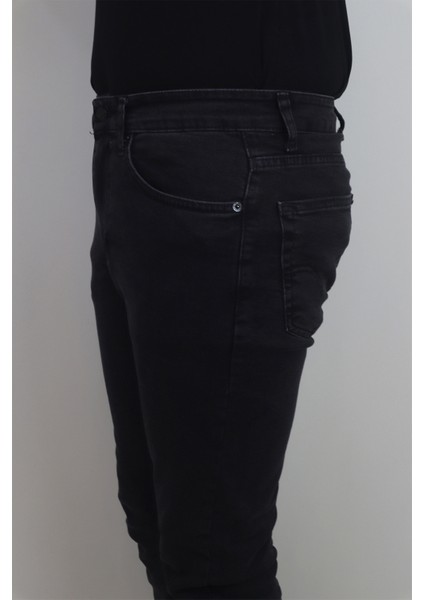Fistan Store Erkek Füme Normal Bel Dar Kesim Dar Paça Jean Pantolon modelleri