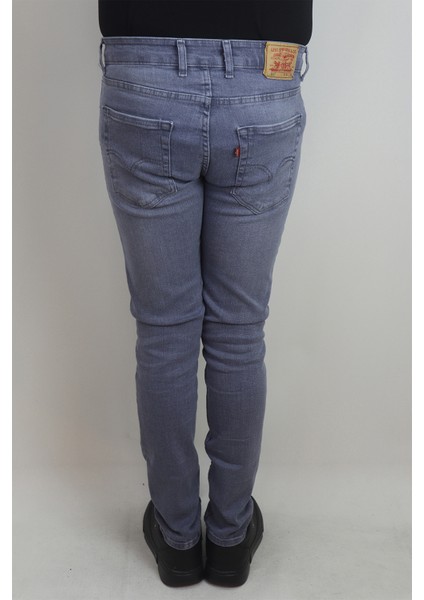 Fistan Store Erkek Gri Normal Bel Normal Kesim Dar Paça Jean Pantolon fırsatları