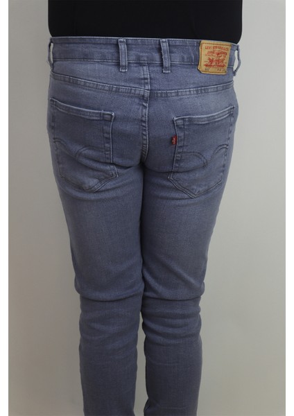 Fistan Store Erkek Gri Normal Bel Normal Kesim Dar Paça Jean Pantolon indirimleri