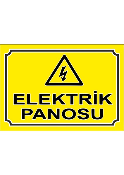 Elektrik Panosu Sticker 20X28 cm