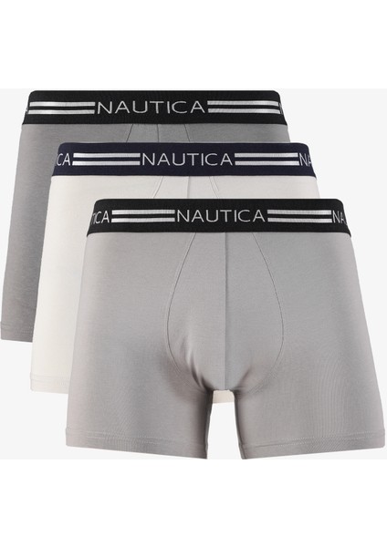 Erkek Gri Standart Fit 3'lü Boxer X15309T.0HF