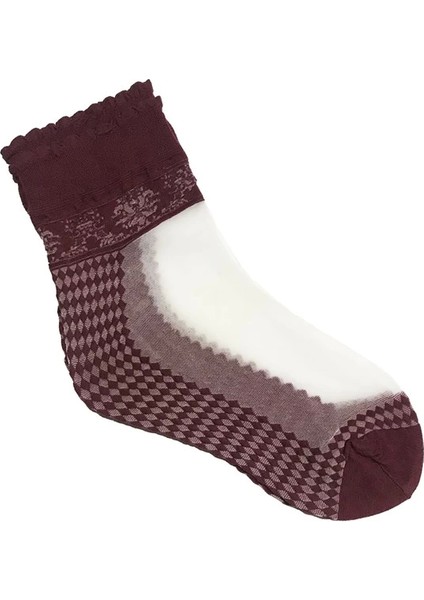 Italiana Kadın Baklava Desen Soket Çorap