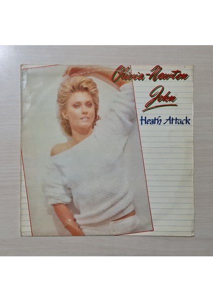 Olivia Newton-John - Heath Attack - ***yanlış Basılan Kapaklı Versiyon*** - 1983 - Dönem Baskı Plak - Longplay - Lp