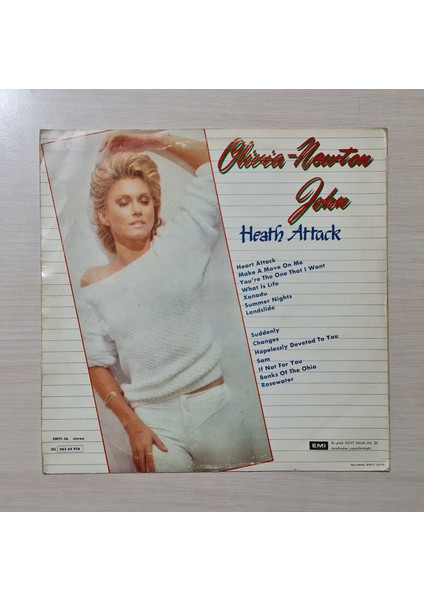 Olivia Newton-John - Heath Attack - ***yanlış Basılan Kapaklı Versiyon*** - 1983 - Dönem Baskı Plak - Longplay - Lp