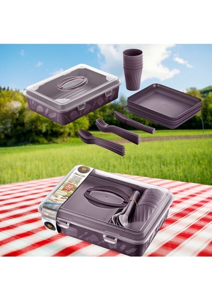 Osita Home Piknik Seti 32 Parça Mürdüm fiyatları