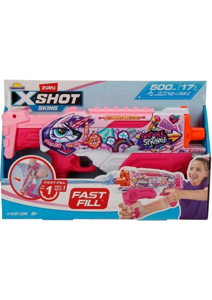 4583 X-Shot Skins Hyperload Fast Fill Su Tabancası 34 cm